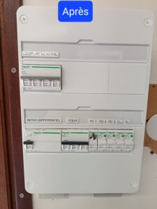 Tableau électrique après intervention électricien Néoules